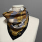 Square 100% Silk Multicolored Square Print Scarf Sz-One Size