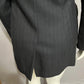 Andrea Palladio Black Striped 100% Wool Italy Made Blazer Sz-10