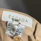Escada Beige Wool Pleated Career Blend Pants Sz-14