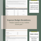 Weekly Personal Budget Tracker Spreadsheet