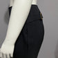 Gucci Black Flat Front Career Gold Buckle Trouser Pant Sz-48 (Large)
