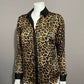 Michael Kors Cheetah Print Satin Blouse Sz- Medium Petite