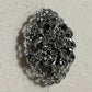 Vintage Silver Floral Brooch