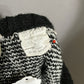 Vintage America Black and White Checkered Sweater
