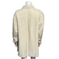 Eileen Fisher Tan Linen & Silk Blend Button Front Shirt Sz-Large