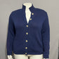 Blue Knit Sweater by Bkg & Company 100% Cotton Cardigan Sz-One Size