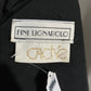 Vintage Cache Black With Fringe Rhinestone Blazer Jacket Sz-Large