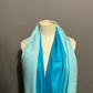 D&G Pashmina Blue and Aqua Ombré Women's Scarf