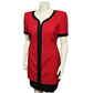 Dani Max Lois Synder Vintage Red Suit Zip Front Career Dress Sz-14 (Large)