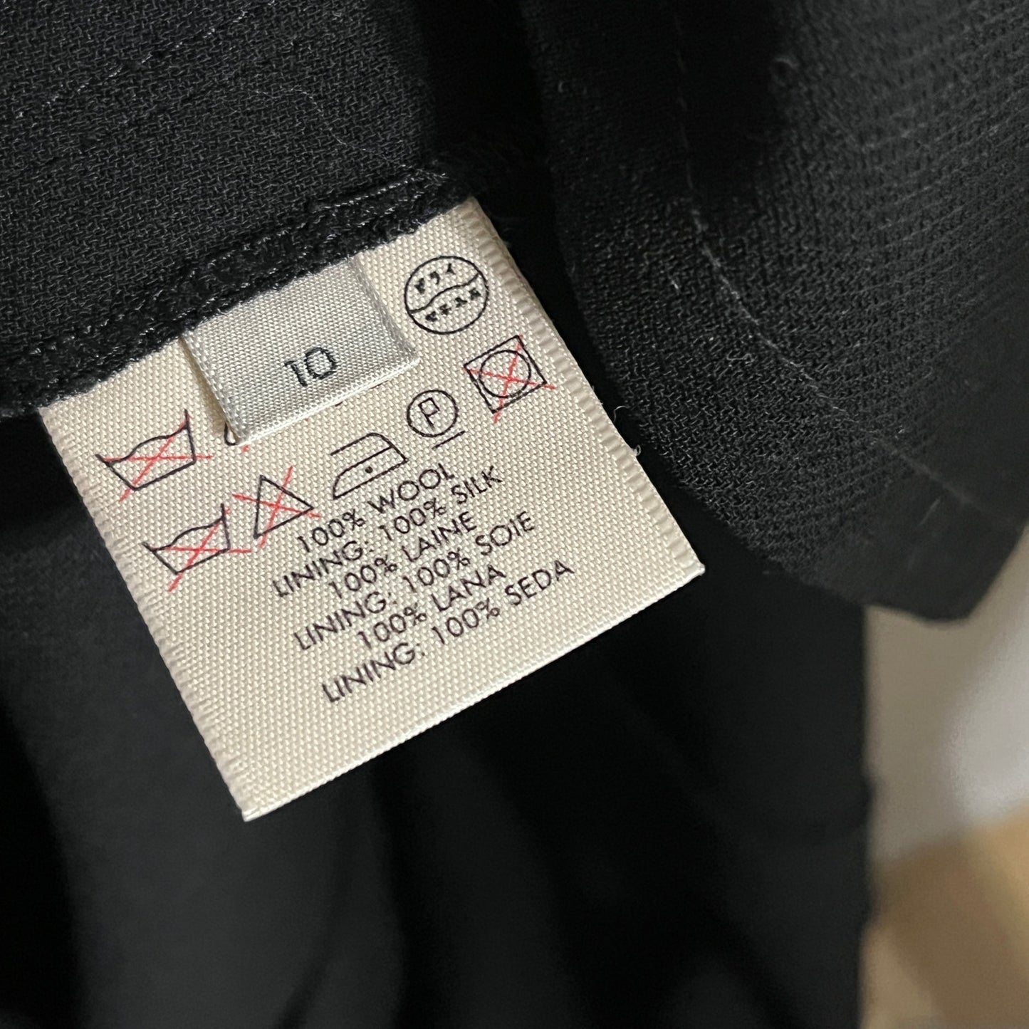 Calvin Klein Women’s Black Shift Dress 100% Wool Career Sz-Medium/Lg