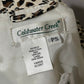 Coldwater Creek 100% Silk Leopard Print Quilted Jacket Sz-Small Petite