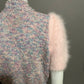 Handmade Pink & Blue Barbie Style Fluffy Sleeve Sweater Sz-Small