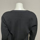 Talbots Black 100% Merino Wool Gold Button Front Cardigan Sz-Small