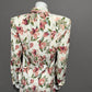 Francine Browner Vintage Pink Floral 3 Pc Skirt Suit Set Sz-Medium