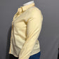 George Pale Yellow Women’s Button Front Cotton Shirt Sz-XL