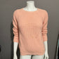 Workshop Light Peach/Pink Long Sleeve Crewneck Sweater Sz-Small