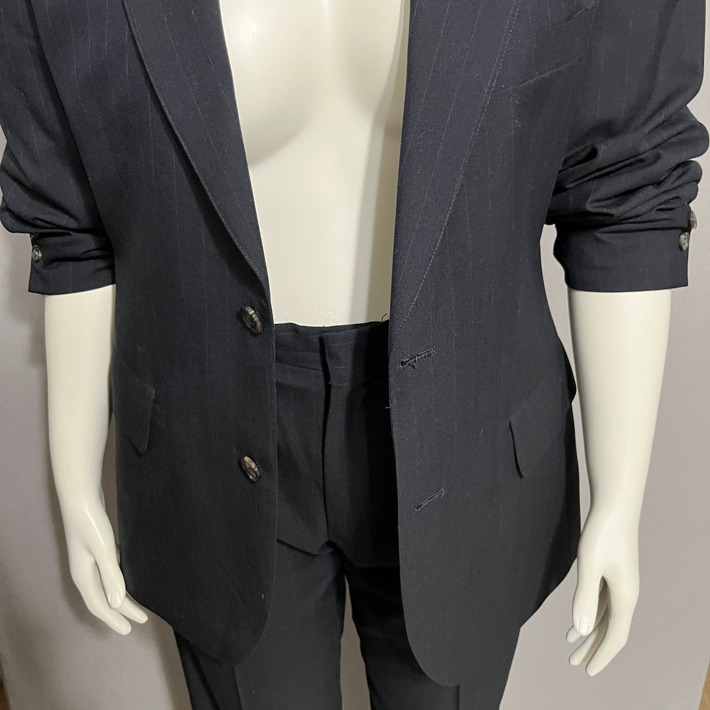 Brooks Brothers 2 Pc Pinstripe Men’s Unisex Pants Suit Sz-Medium/Large