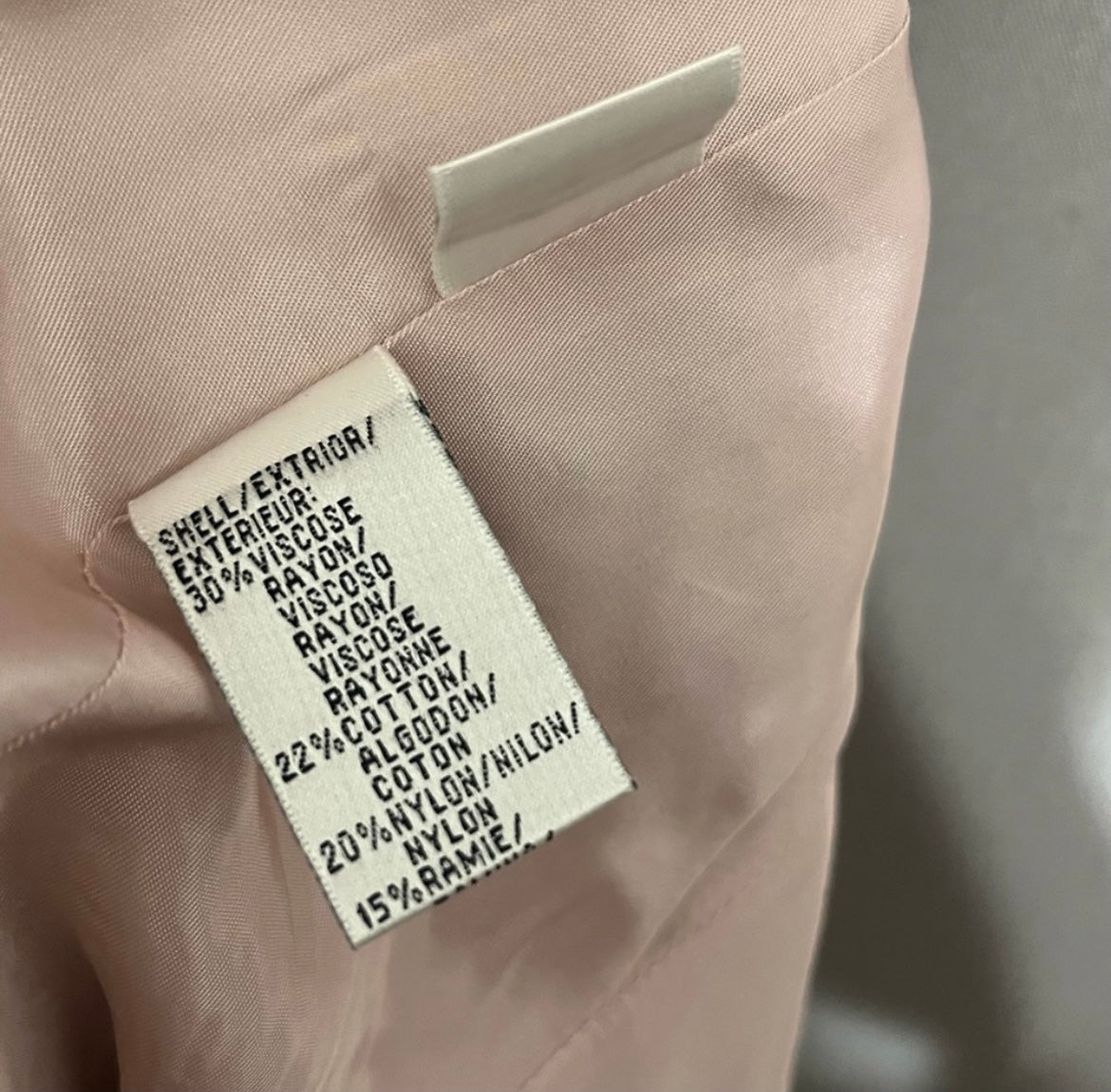 Vintage Rena Rowan Blush Pink Textured 2 Pc Set Sz-8