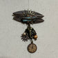 Vintage-Inspired Elephant with Bronze Accents Brooch