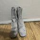 Aj Valenci Gray Suede Heeled Boots