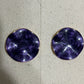 Purple Round Earrings