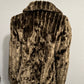 Esprit Chocolate Brown Faux Fur Jacket Sz-Small