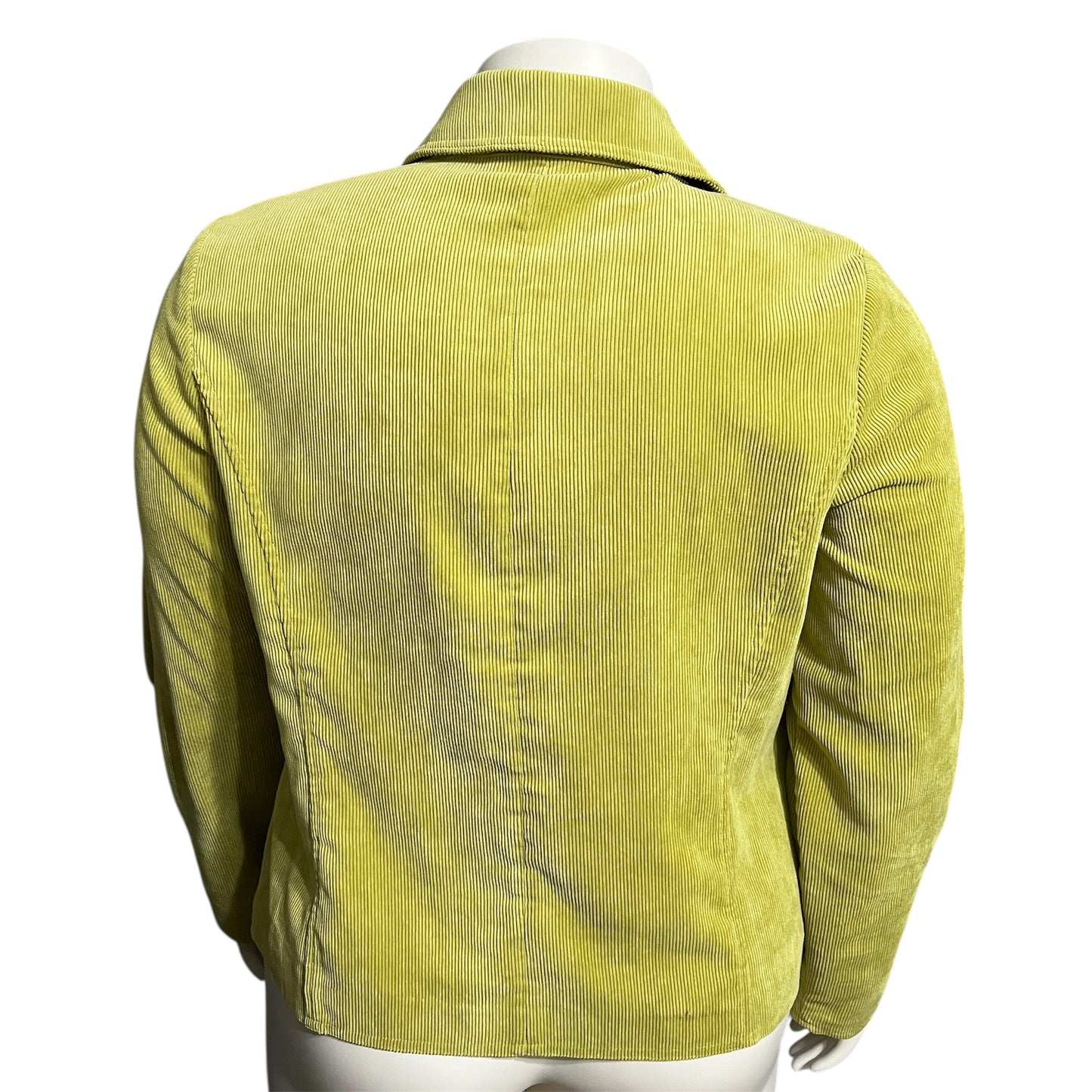 Requirements Women's Corduroy Jacket in Lime Green Sz-XL
