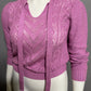 Vintage America Women's V-Neck Sweater in Pink