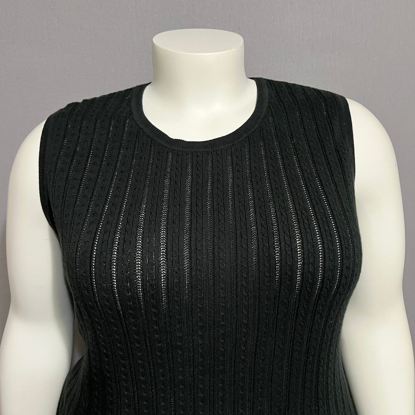 Foxcroft Women’s Shell Sweater Vest 100% Supima Cotton Sz-XXL