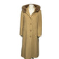 Liz Claiborne Camel Wool Cashmere Blend With Hood Longline Winter Coat Sz-12