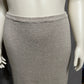 Tweeds Womens Linen Cotton Ponte Knit MIDI Fitted Skirt Sz-XL