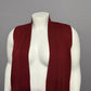 Croft & Barrow Maroon Open Front Sleeveless Cardigan Vest Sz-2X