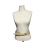 Loft Genuine Leather Cream Gold Studded Wide Belt Sz-Medium/Large