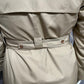 Misty Harbor Cotton Blend Double Breasted Tan Trench Jacket Sz-14 Petite