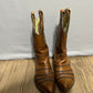 Dan Post Leather Cognac Cowboy Western Men’s Sz-9 1/2