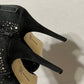 INC Faux Suede Studded Bling Open Peep Toe Heel Sz-9M