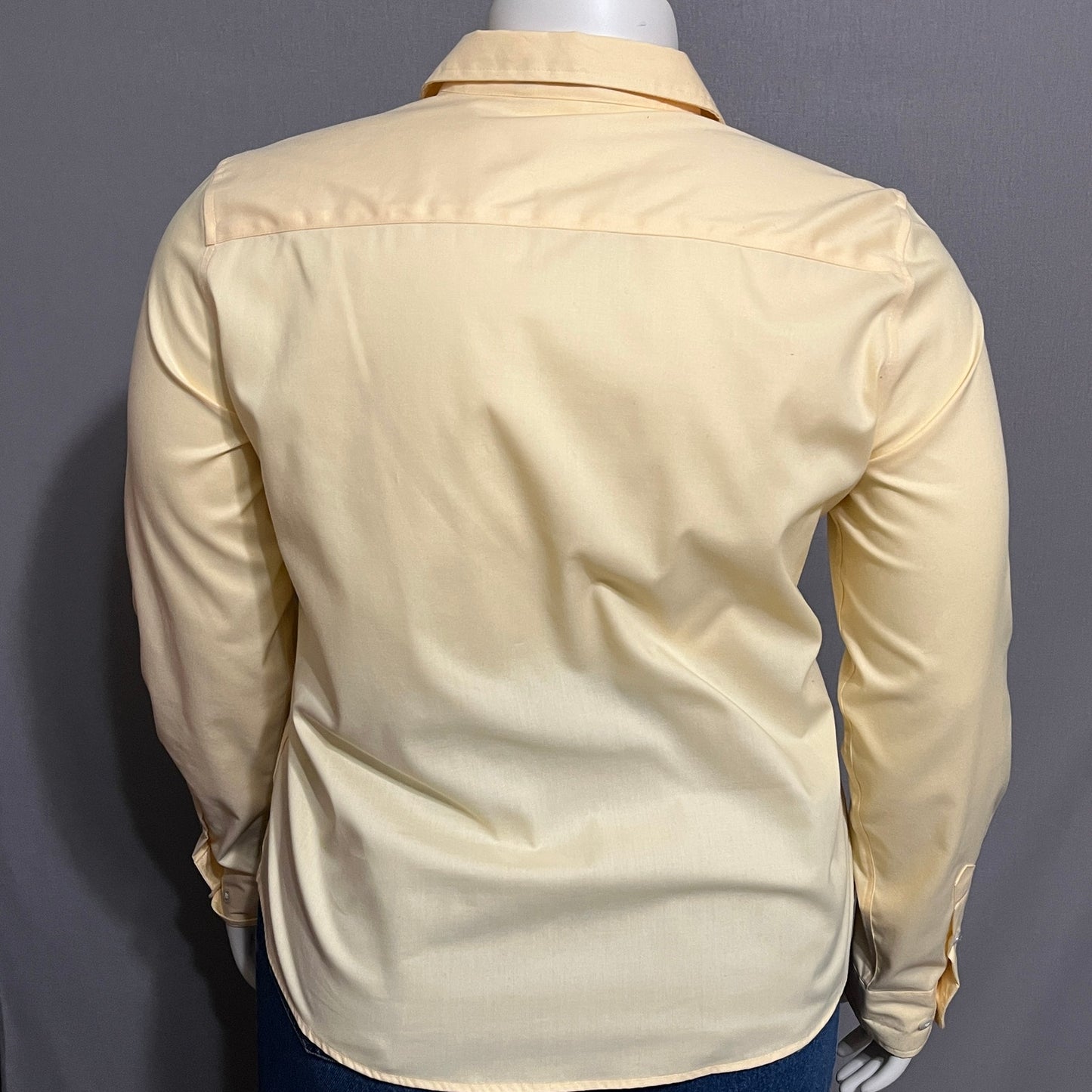 George Pale Yellow Women’s Button Front Cotton Shirt Sz-XL