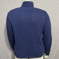Blue Knit Sweater by Bkg & Company 100% Cotton Cardigan Sz-One Size