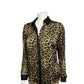 Michael Kors Cheetah Print Satin Blouse Sz- Medium Petite