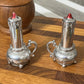 Silver Georgia Metal 2 Pc Salt & Pepper Shakers