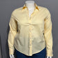 George Pale Yellow Women’s Button Front Cotton Shirt Sz-XL