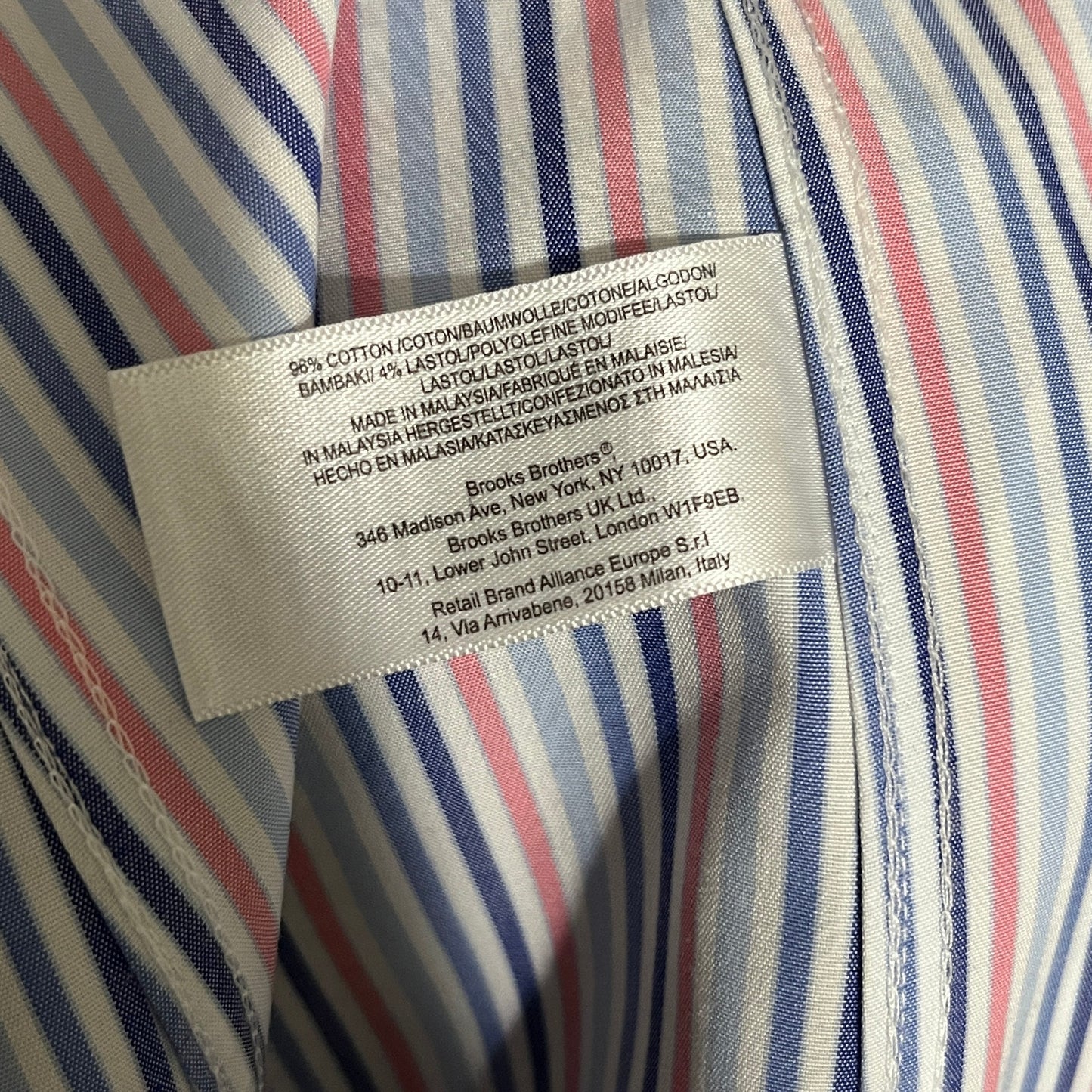 Brooks Brothers Women’s Cotton Striped Button Front Shirt Sz-8