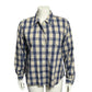 Lizsport Blue and Cream Plaid Shirt Sz-Large