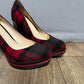 Cole Haan Nike Air Plaid Heels Sz-11B