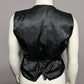 Theo Beaded Gold Black Sequin Square Print Vest Sz-Medium