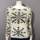 Finn & Clover Fuzzy Snowflake Sweater Sz-Small