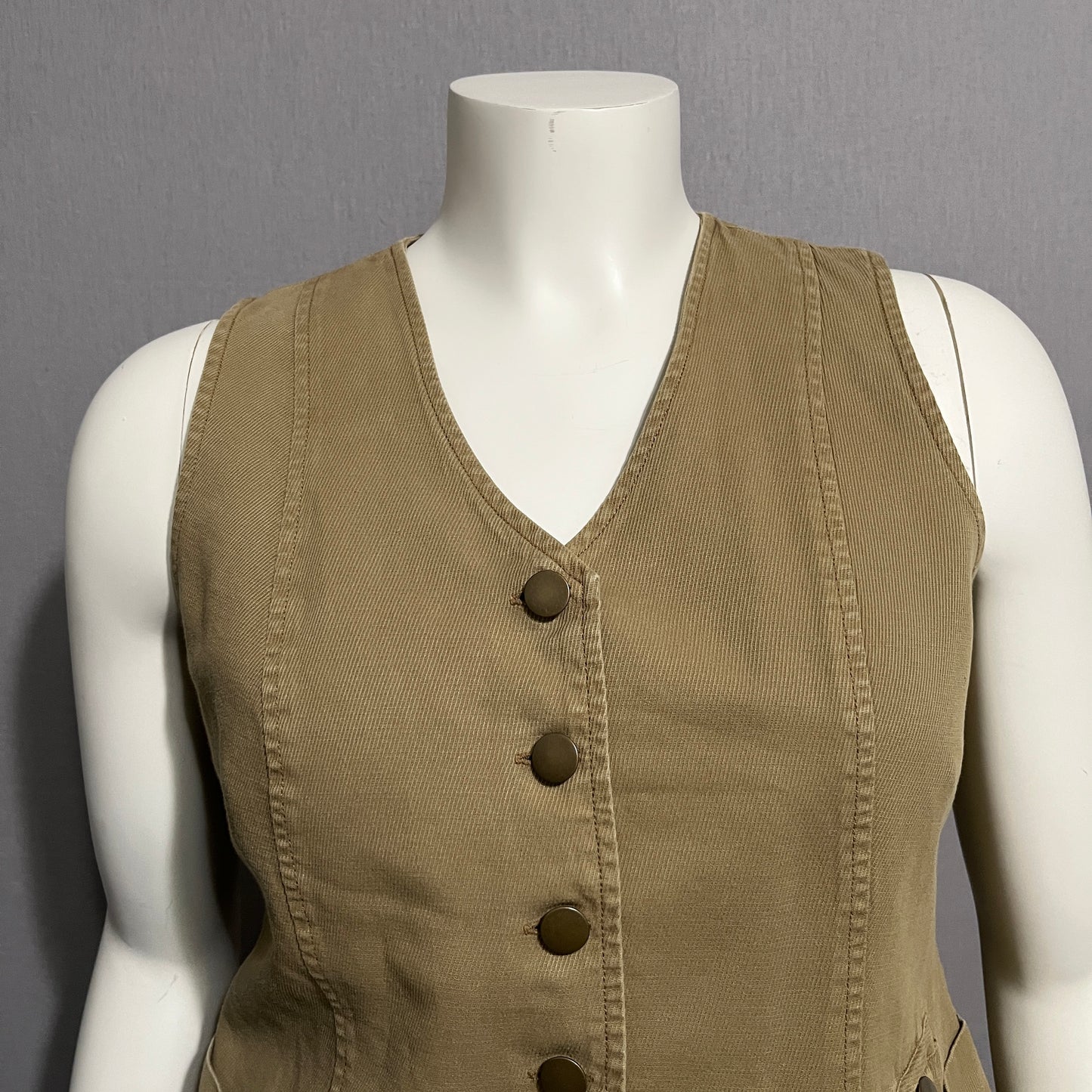 The Territory Ahead Khaki Cotton Vest