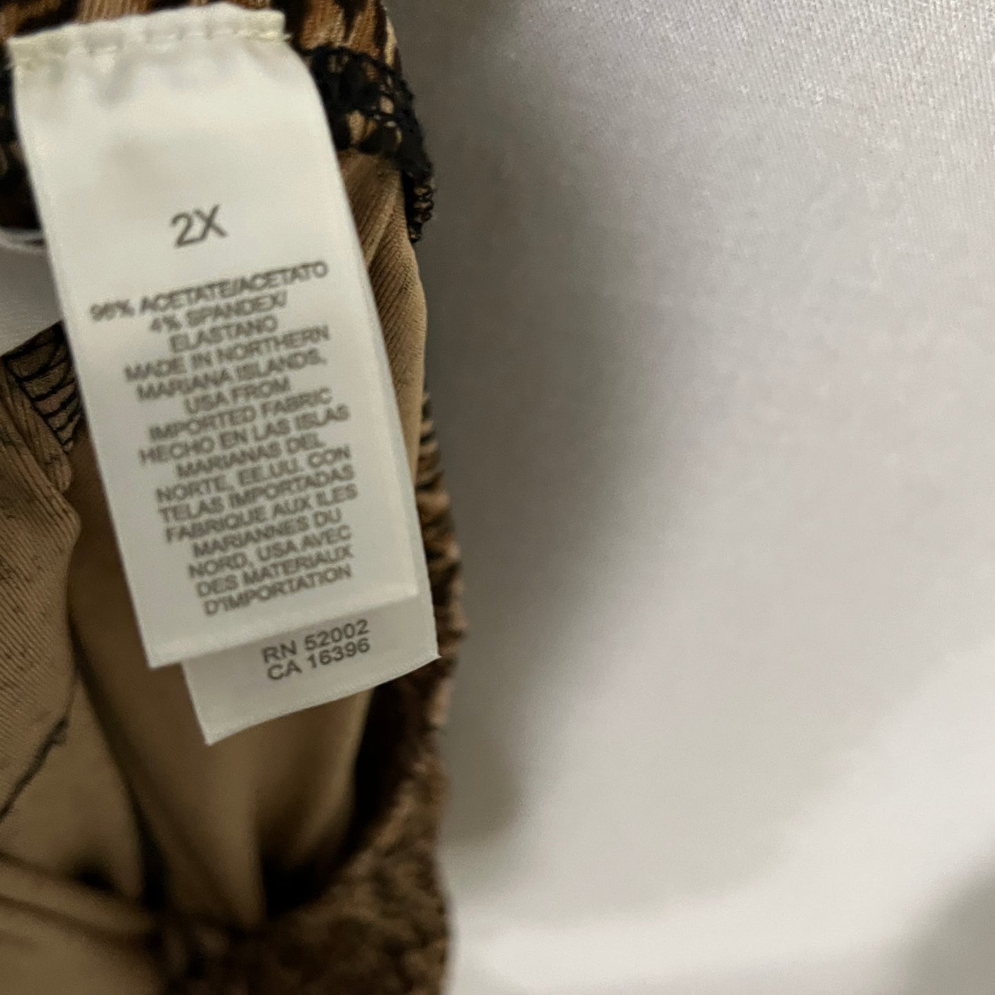 Liz Claiborne Animal Print Straight Leg Pants