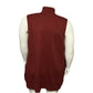 Croft & Barrow Maroon Open Front Sleeveless Cardigan Vest Sz-2X