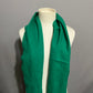 VTG Neiman Marcus 100% Lambswool Kelly Green Fringe Scarf